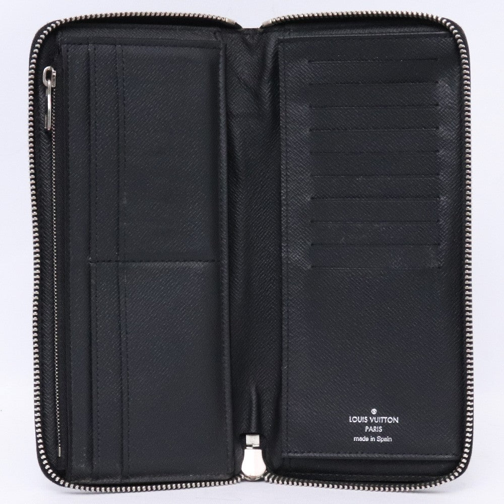 LOUIS VUITTON Monogram Eclipse Zippy Wallet Black Size F