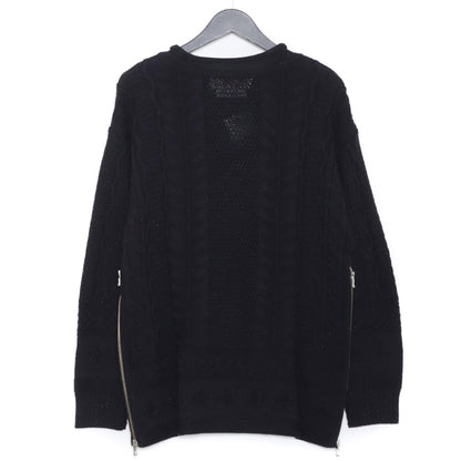 NICENESS JONATHAN Spatial Knit Sweater Dark Navy Size M