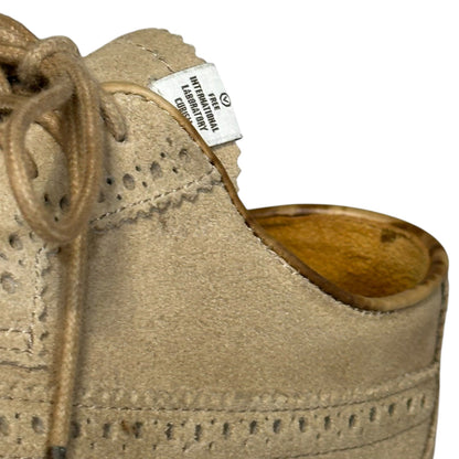 VISVIM 11AW Patrician Wingtip Suede Oxfords Beige Size 9