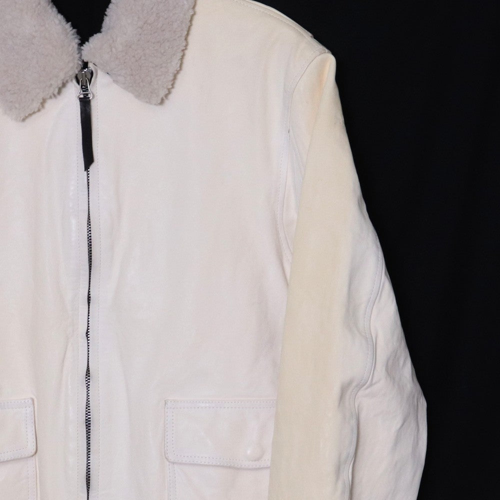 YOHJI YAMAMOTO x BACKLASH Horse Leather Jacket White Size 3