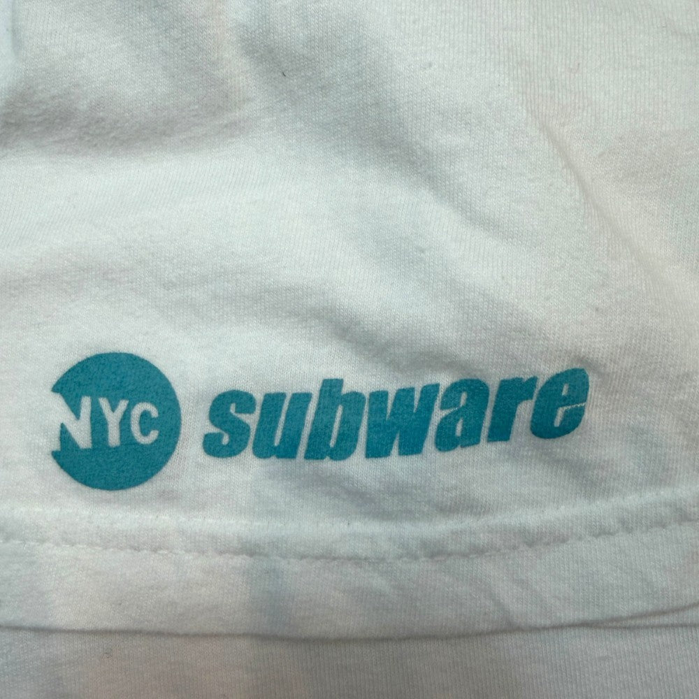 SUBWARE 00s USA Made Print T-Shirt White Size XL
