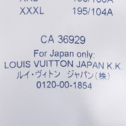 Louis Vuitton 19AW Perforated Monogram Blue Shirt Size XL