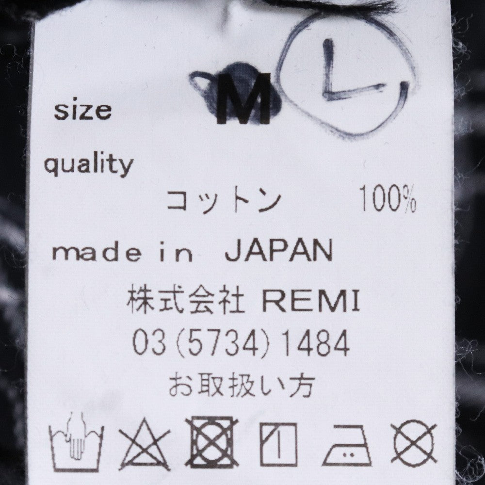 REMI RELIEF Twill Check Shirt Black Size L