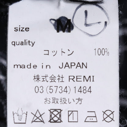 REMI RELIEF Twill Check Shirt Black Size L