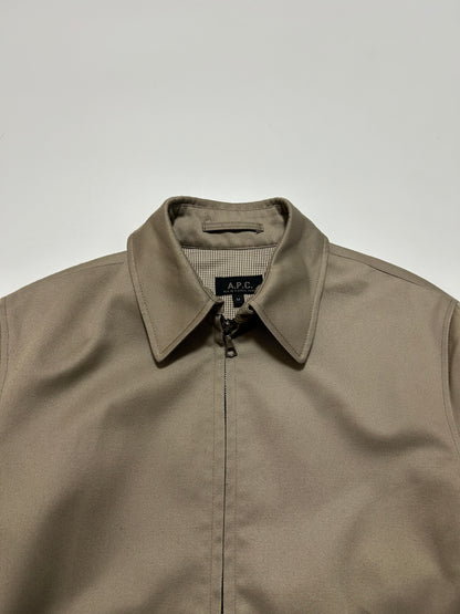 A.P.C. 2000s Ivory Cotton Blend Drizzler Jacket Size M