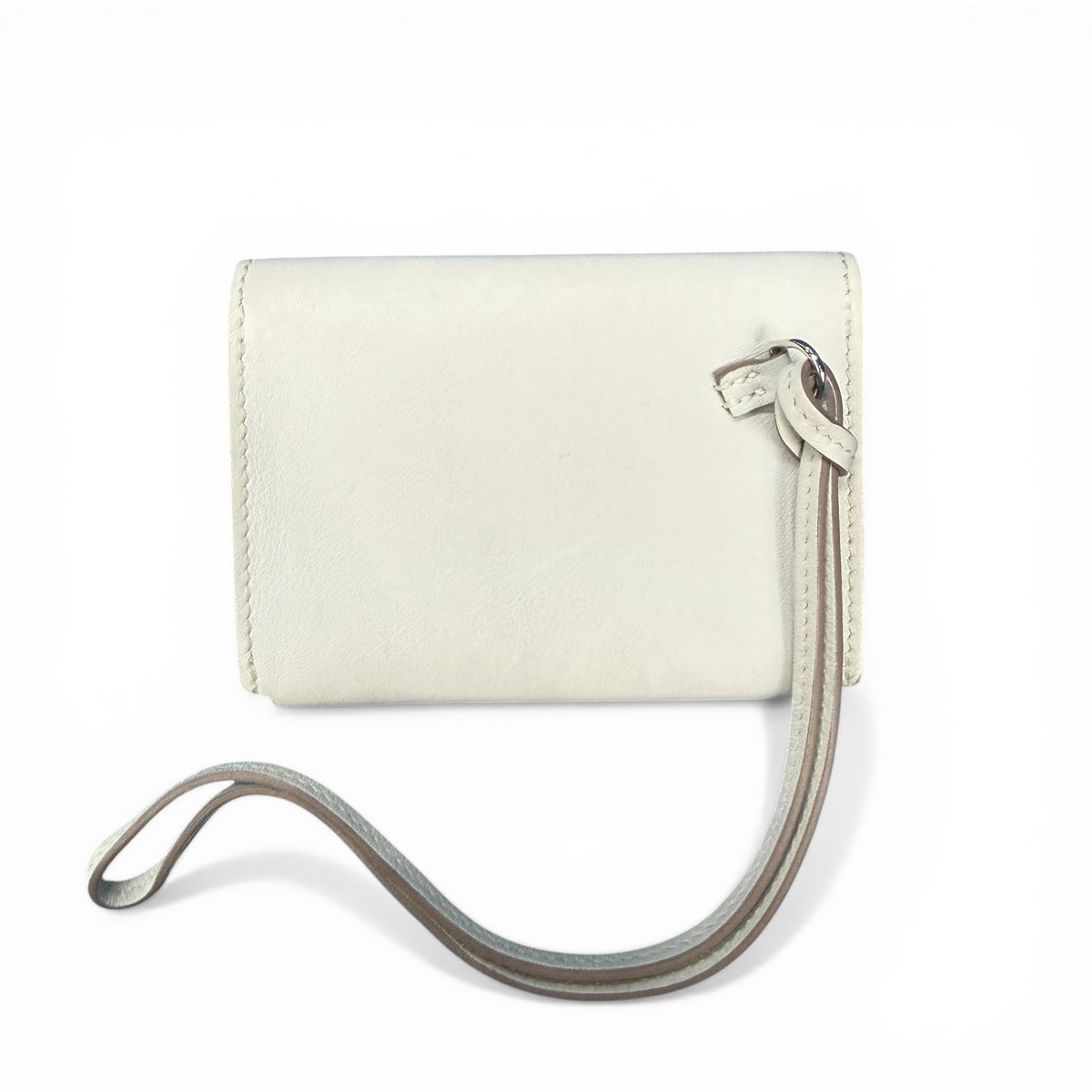 HERMES 2024 Hermèsnap Swift Leather Craie Card
