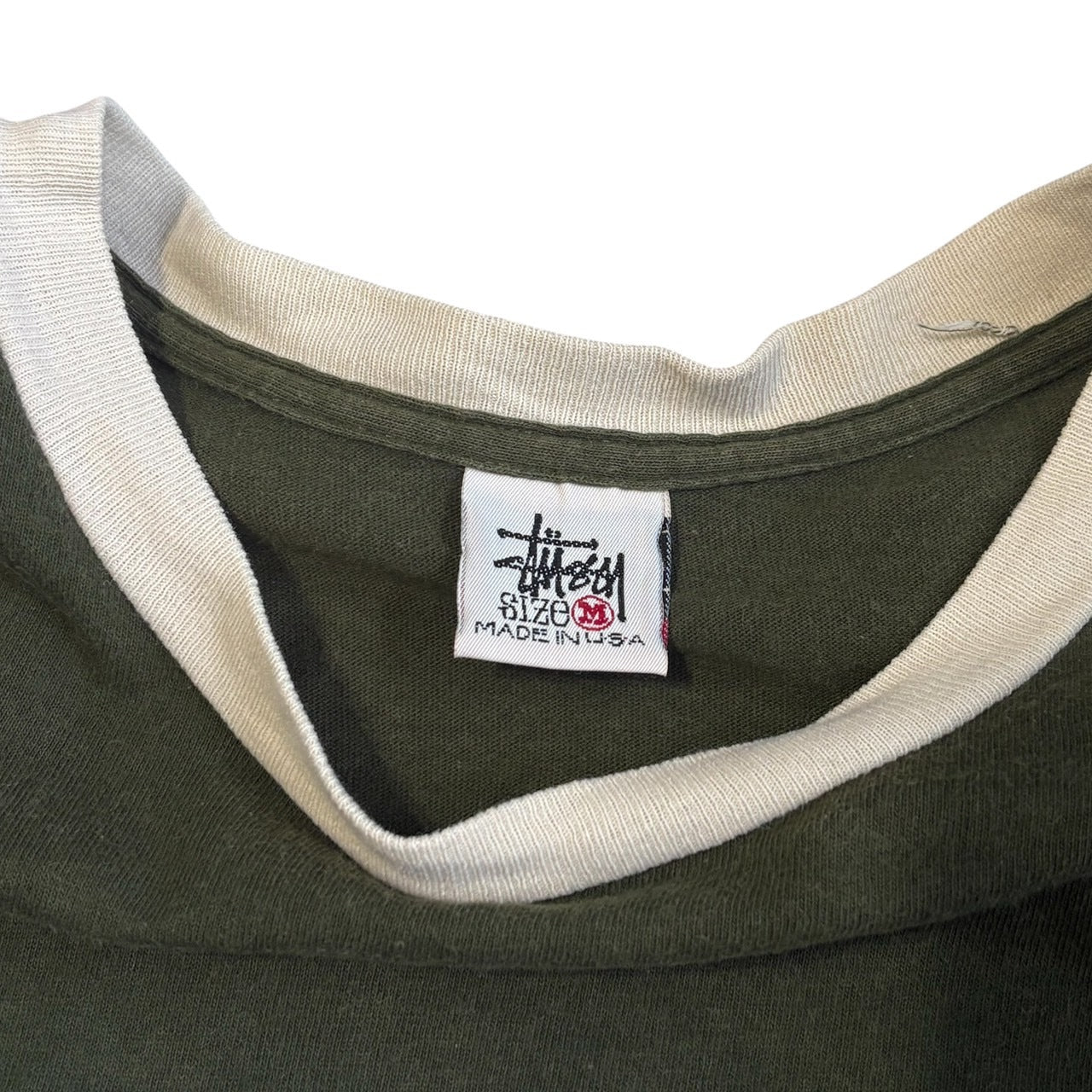 Stussy 90s USA White Tag Single Stitch T-Shirt Size M