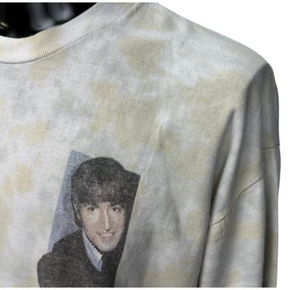 THE BEATLES 90s Tie-Dye Portrait T-Shirt Size XL