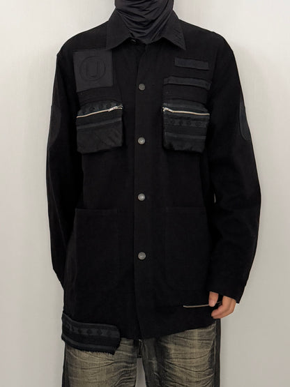 Undercover Black Gimmick Cotton Shirt Size 3