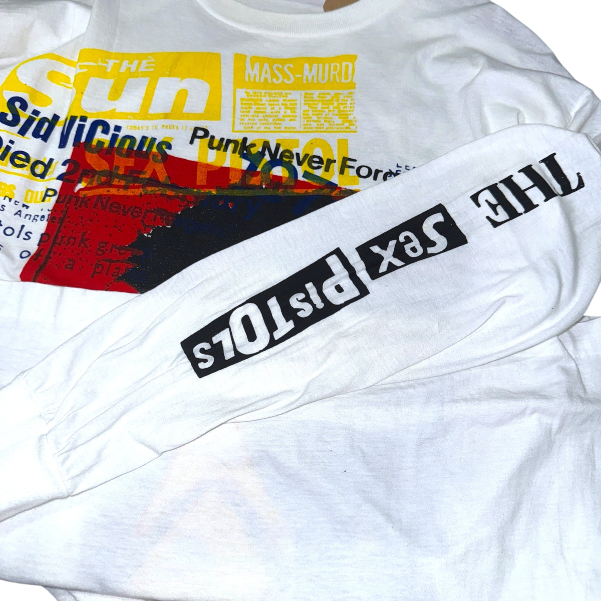 SEX PISTOLS SID VICIOUS GOD SAVE THE QUEEN Long Sleeve T-Shirt Size L