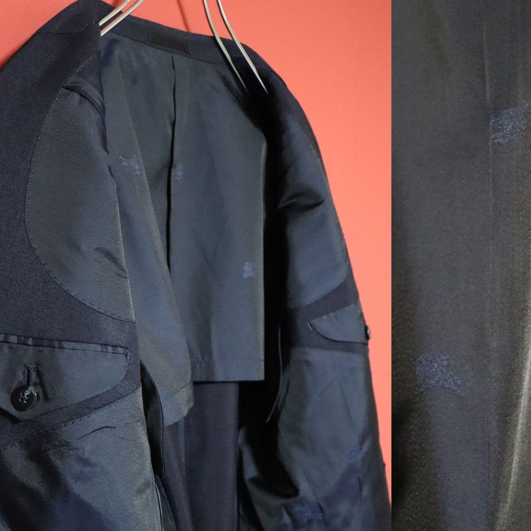 Burberrys 90s Wool Mohair Gold Button DB Suit Jacket