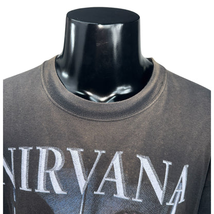 NIRVANA 90s "Flipper" Double Sided Vintage T-Shirt Size XL