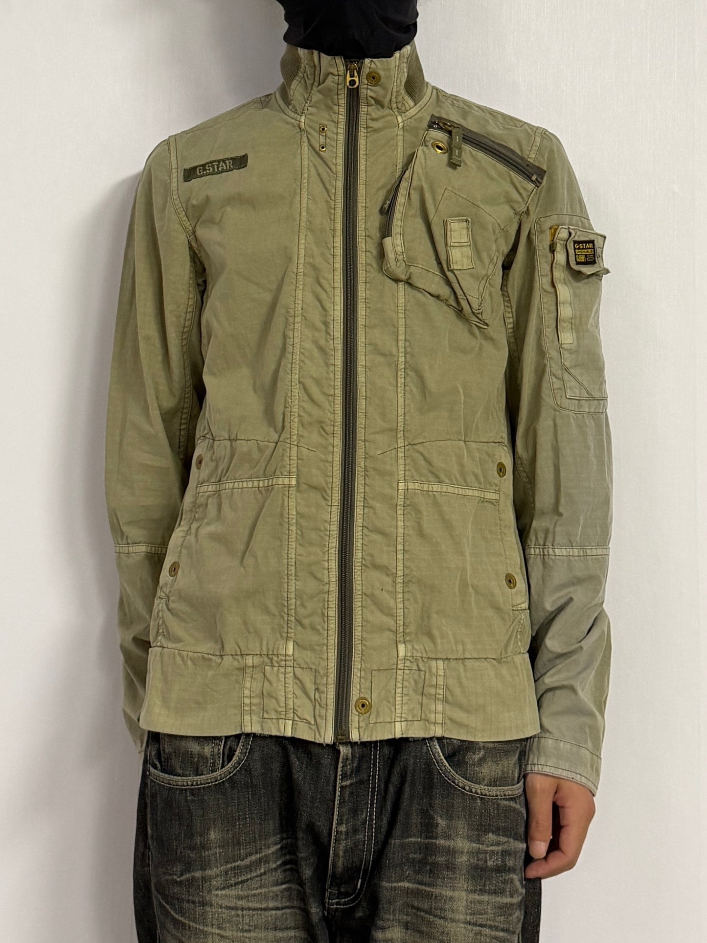 Vintage Green G-Star Raw Cotton Tech Jacket Size S