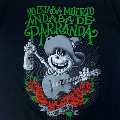 Senor Frog's Print T-Shirt Black Size M