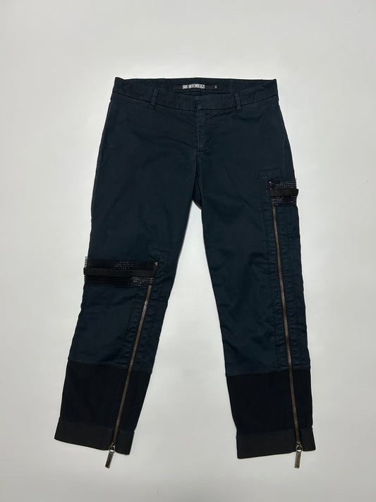 DIRK BIKKEMBERGS 90s Cropped Pants Dark Navy Size 42
