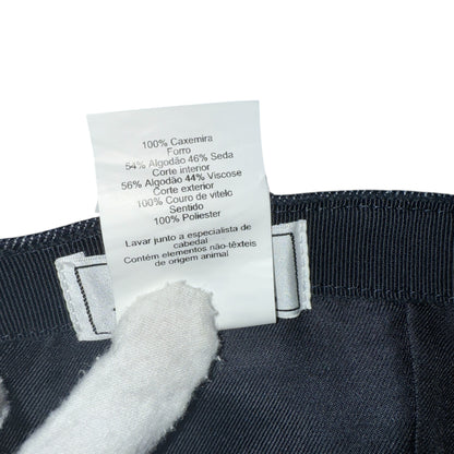 HERMES "Serena Lift" H-Logo Denim Cap Size ONE SIZE