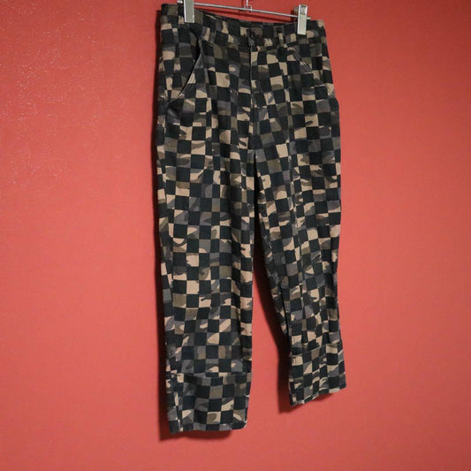 COMME des GARCONS HOMME PLUS Checker Cropped Pants Size XS