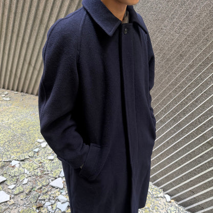 Christian Dior 80s Lambswool Balmacaan Coat