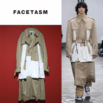 FACETASM 17AW Reconstructed Layered Trench Coat Size 4