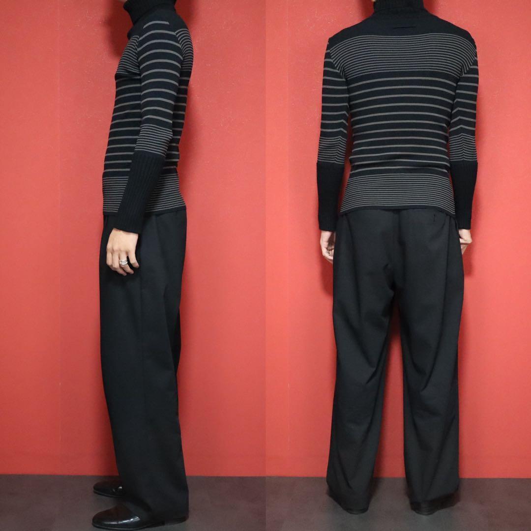 Jean Paul GAULTIER CLASSIQUE 90s Mixed Knit Black Size 40