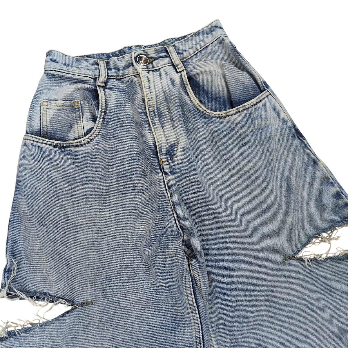 Maison Margiela 23SS Slash Detail Washed Denim Pants Size 36