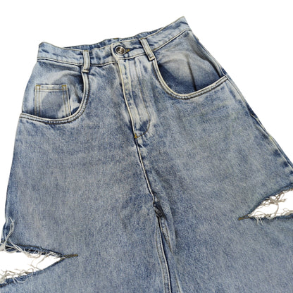 Maison Margiela 23SS Slash Detail Washed Denim Pants Size 36