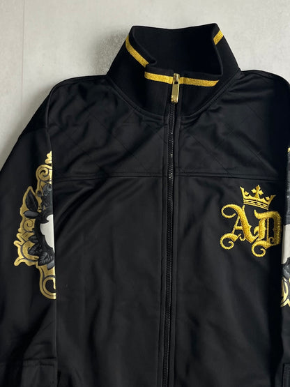 Artful Dodger black Skull Track Jacket Size XL