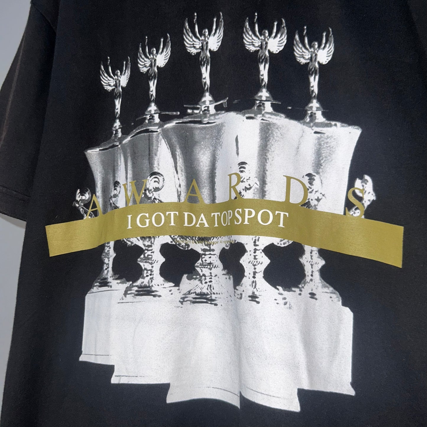 SWAGGER Black Print T-Shirt Size M