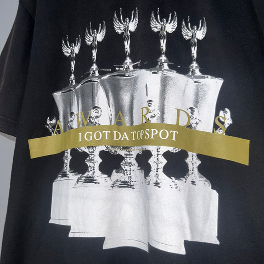 SWAGGER Black Print T-Shirt Size M
