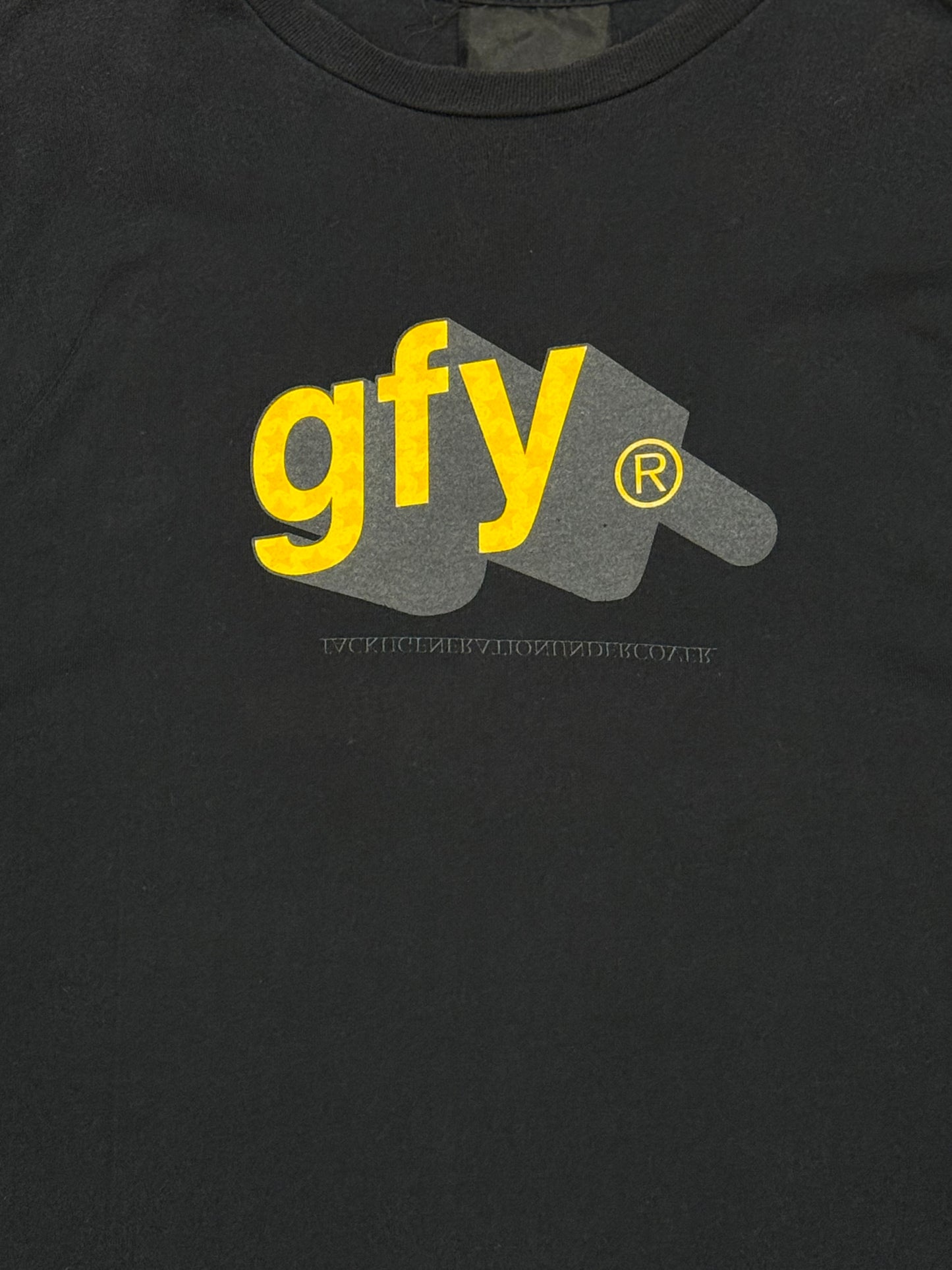 Undercover 00's graphic print short sleeve tee shirt Black