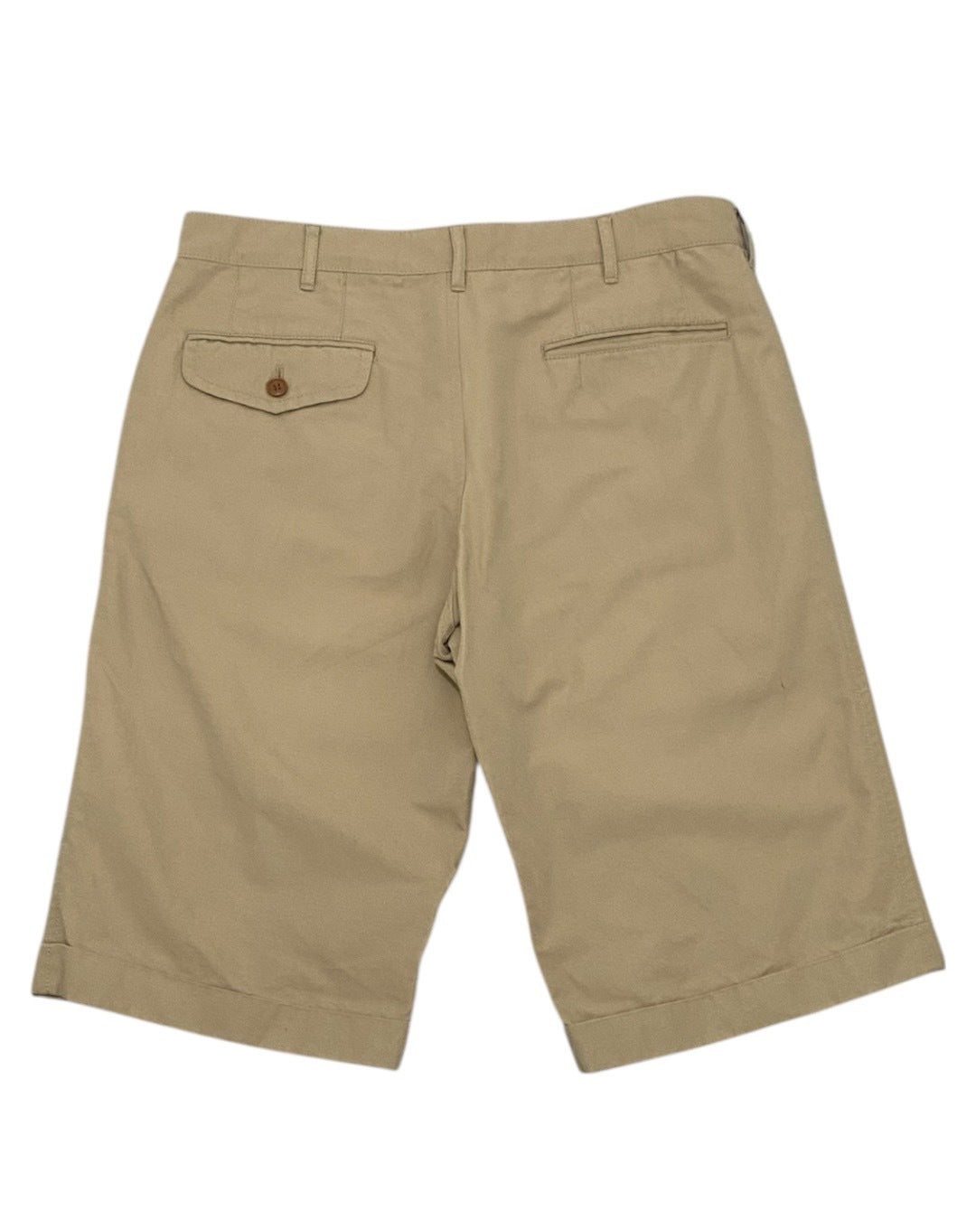 Comme des Garcons Beige Cotton Blend Cuffed Shorts