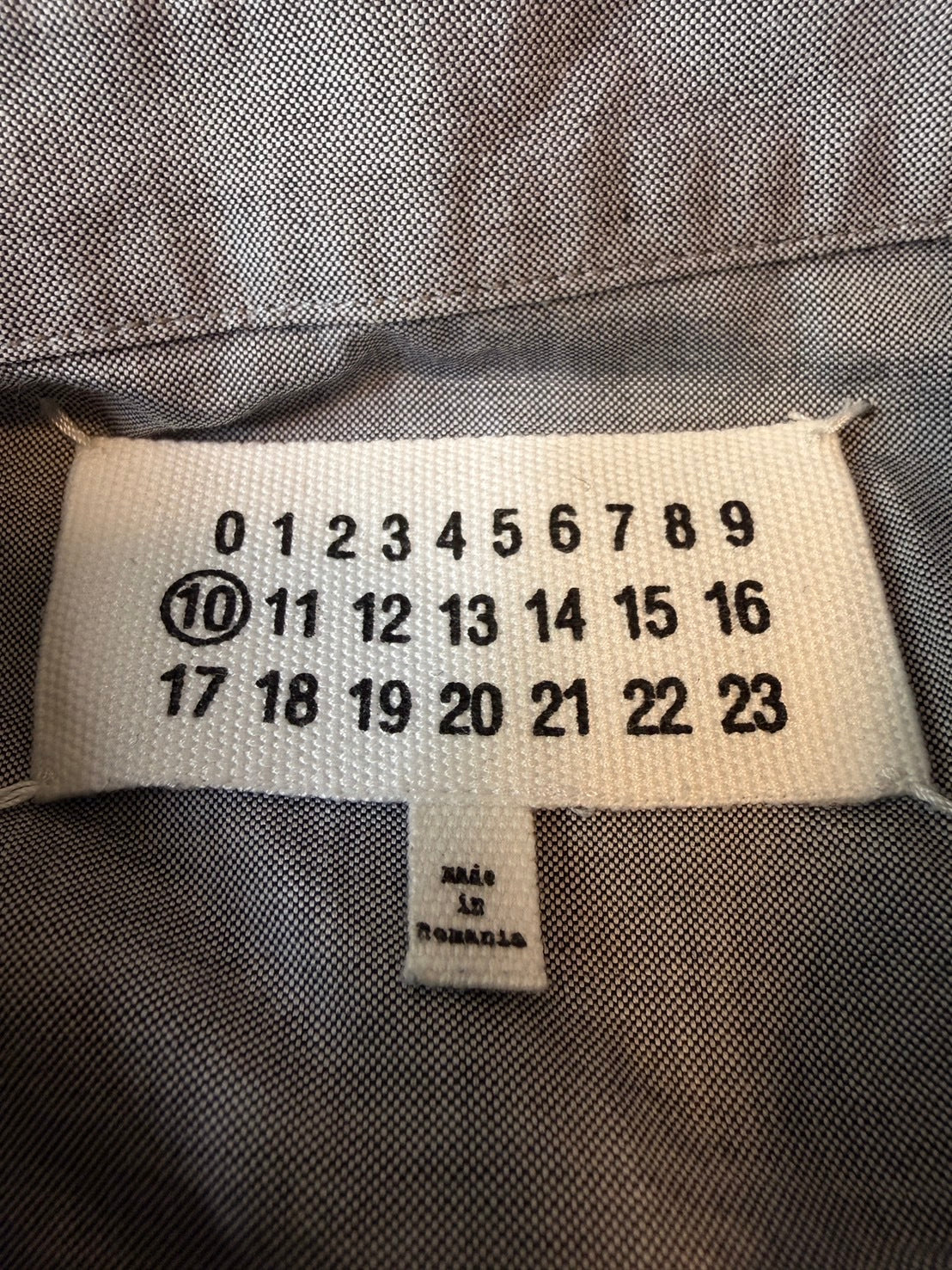 Maison Martin Margiela SS13 Deconstructed Shirt Gray Size S