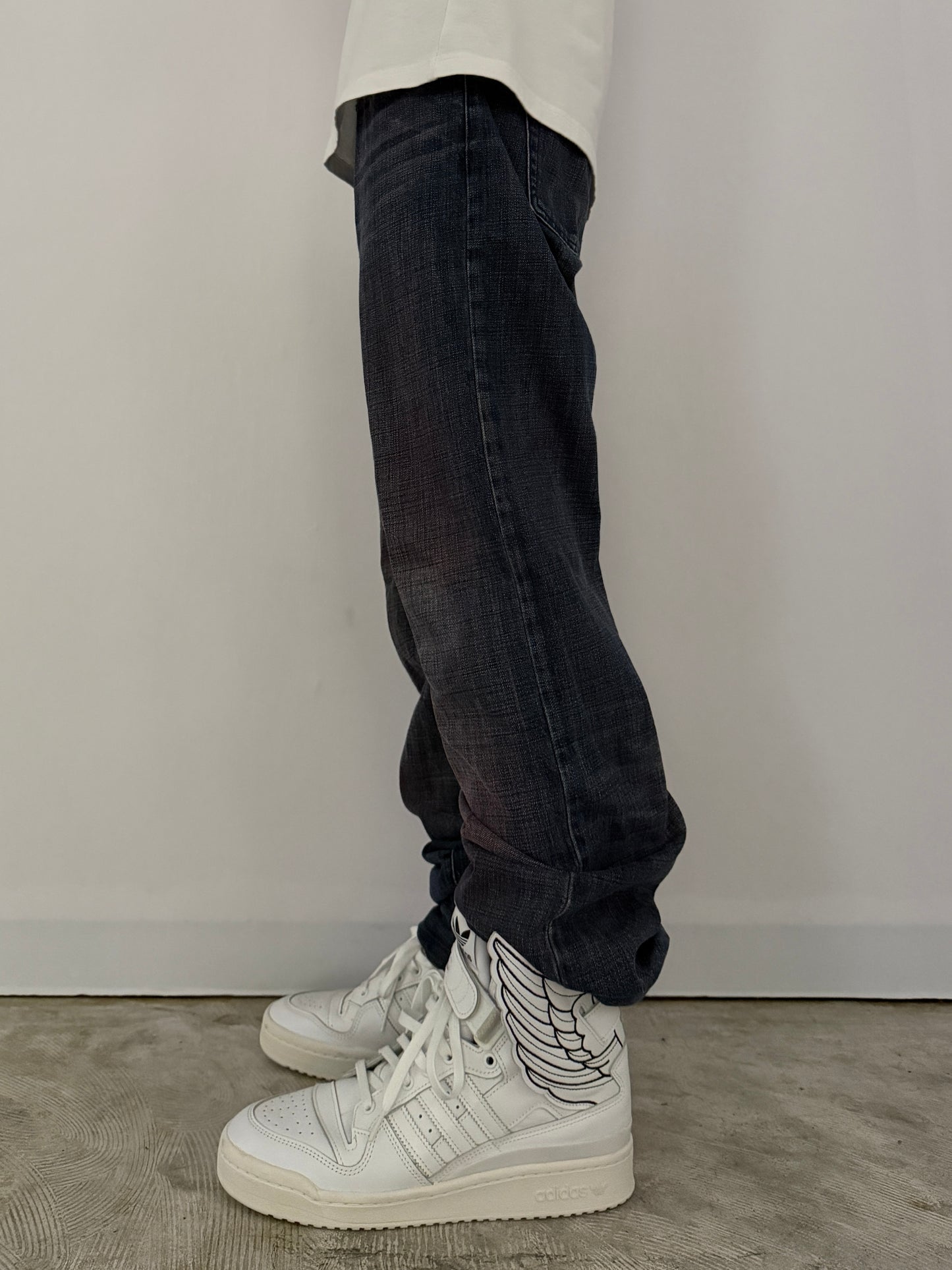 Emporio Armani Bleach Fade Blue Denim Jeans Size 30