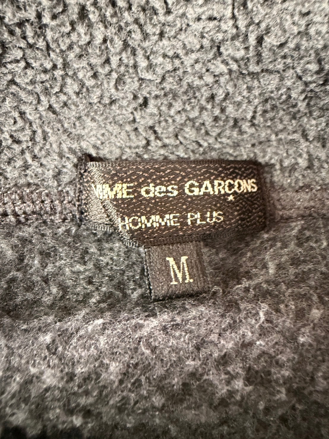 COMME des GARÇONS HOMME PLUS AW05 Curved Jacket Gray Size M