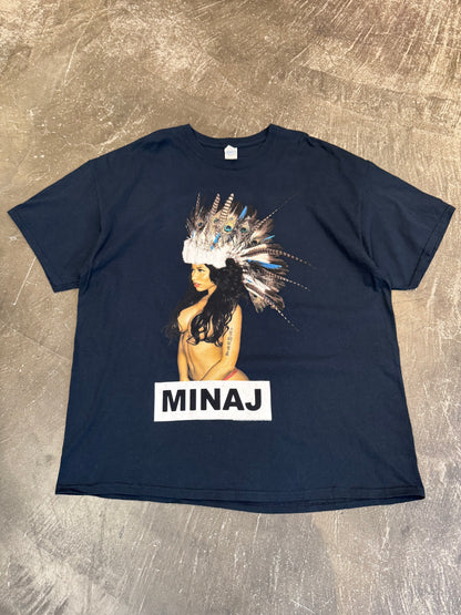 Vintage Black Cotton Nicki Minaj TEE Size XXL