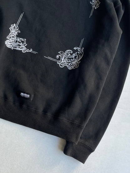 Swagger Black Cotton Sweatshirt Size M