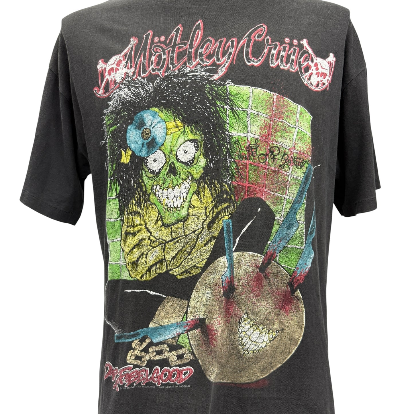 MÖTLEY CRÜE 80s 90s Dr. Feelgood Tour BROCKUM T-Shirt Size L