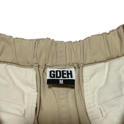 GOODENOUGH 2000s Cotton Drawstring Trousers Beige Size M
