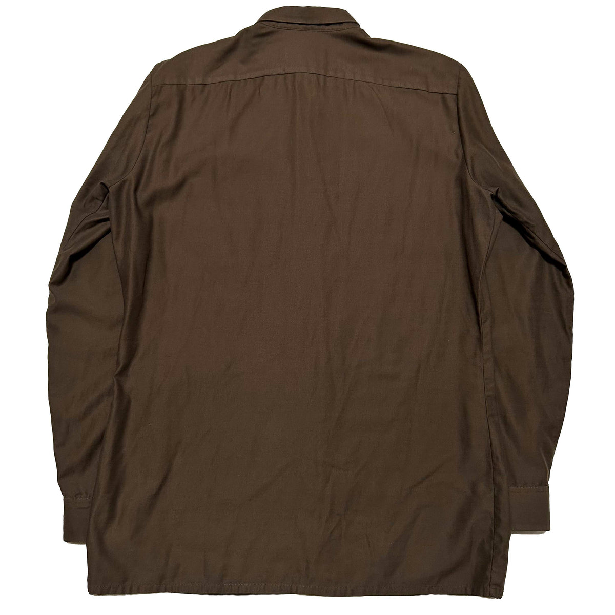 PIERRE CARDIN 60s Long Sleeve Shirt Brown