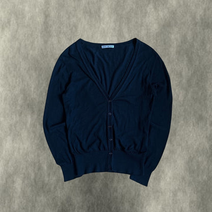 ISSEY MIYAKE SS96 Silk Blend V-Neck Dark Navy