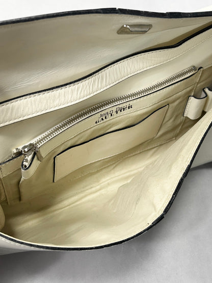Jean Paul Gaultier checker line shoulder bag