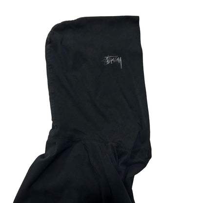 STUSSY 2000s Hooded Raglan Sleeve Hoodie Black Size M
