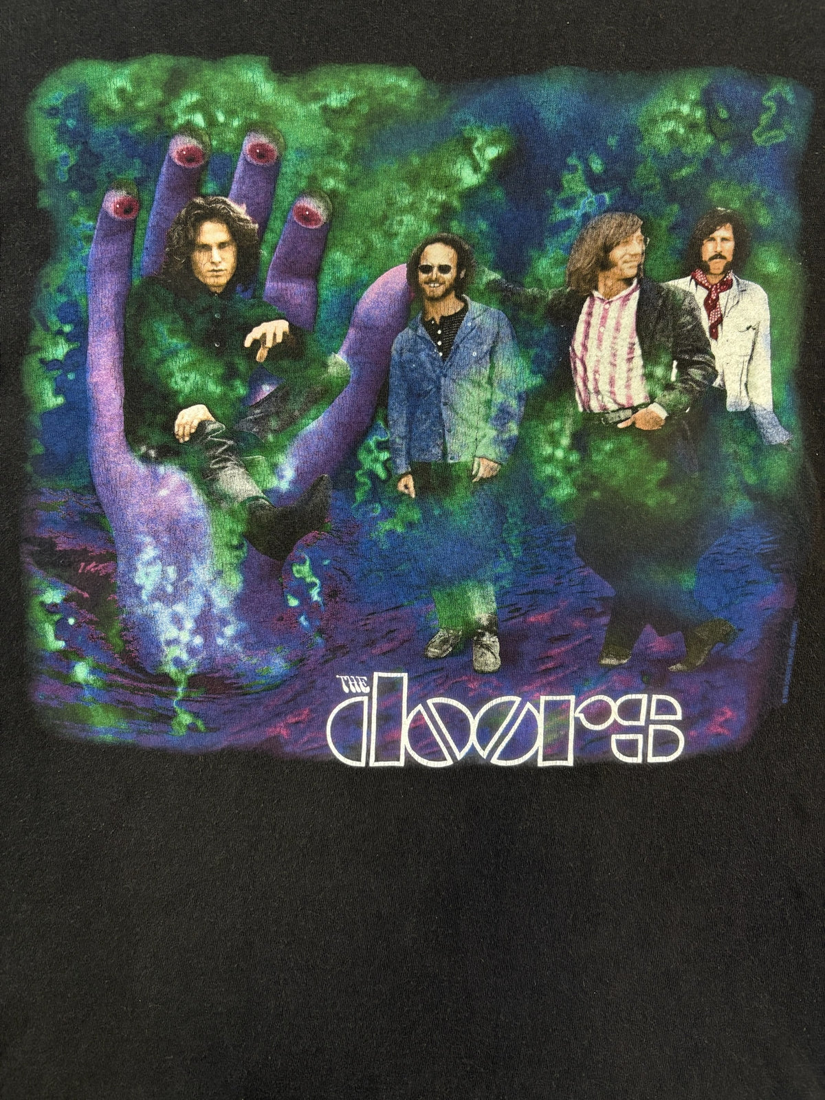 THE DOORS psychedelic hand T-Shirt Size L