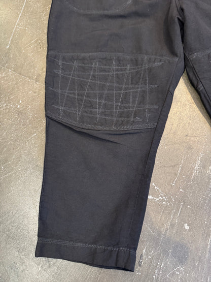 Junya Watanabe Black Nylon-Hemp Pants (2020) Size XS