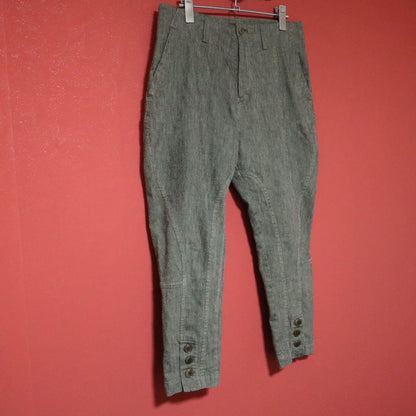 Y's Gray Cotton Blend Cropped Jodhpur Pants Size 2