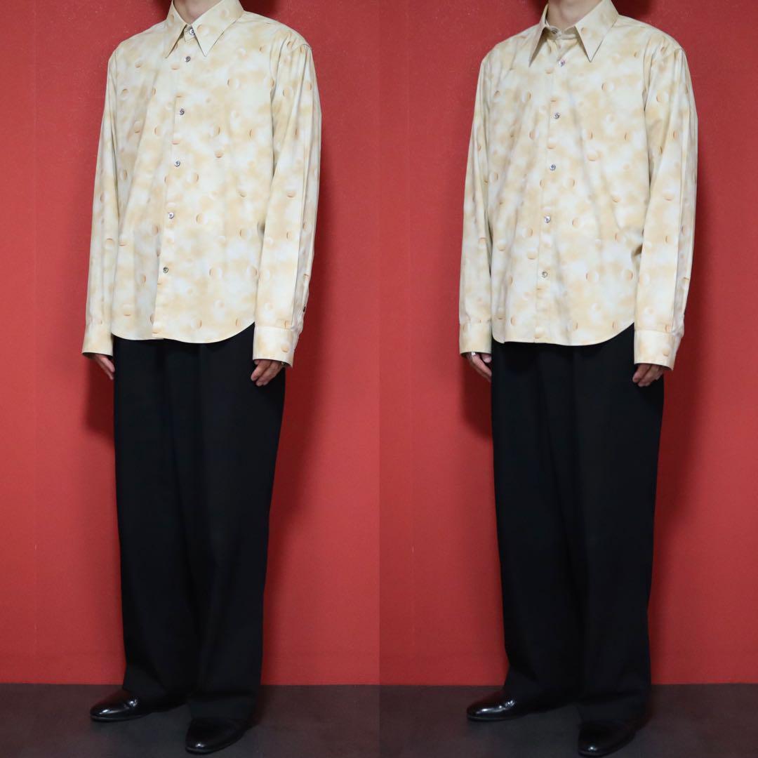 Jean Paul Gaultier Gradation Dot Shirt Beige Size 50