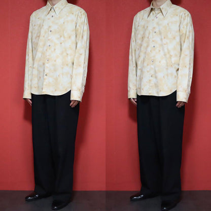 Jean Paul Gaultier Gradation Dot Shirt Beige Size 50