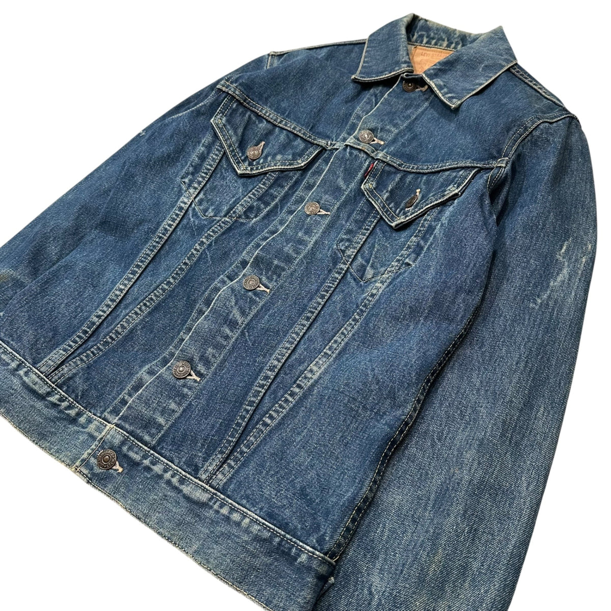 Levi's 60s Vintage 558 Big E Long Jacket Indigo Size 38