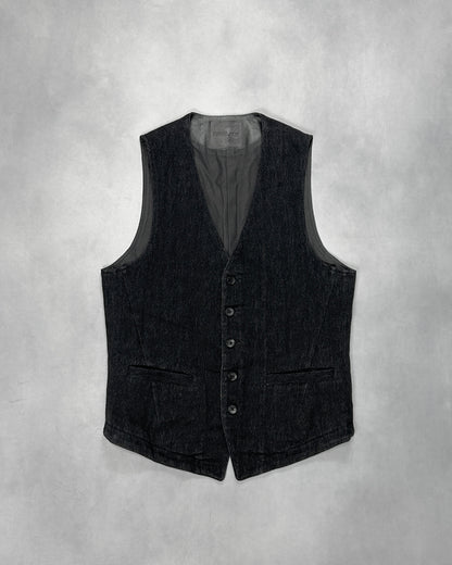 Isamu Katayama Backlash Black L/W 5B Trimmed Vest Size M