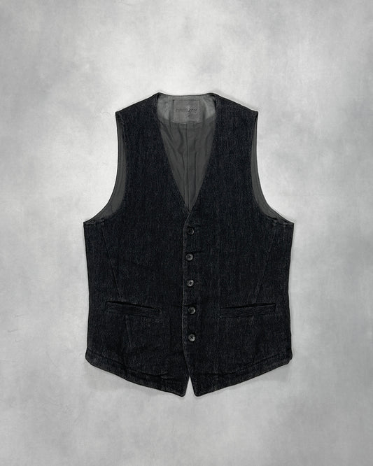 Isamu Katayama Backlash Black L/W 5B Trimmed Vest Size M